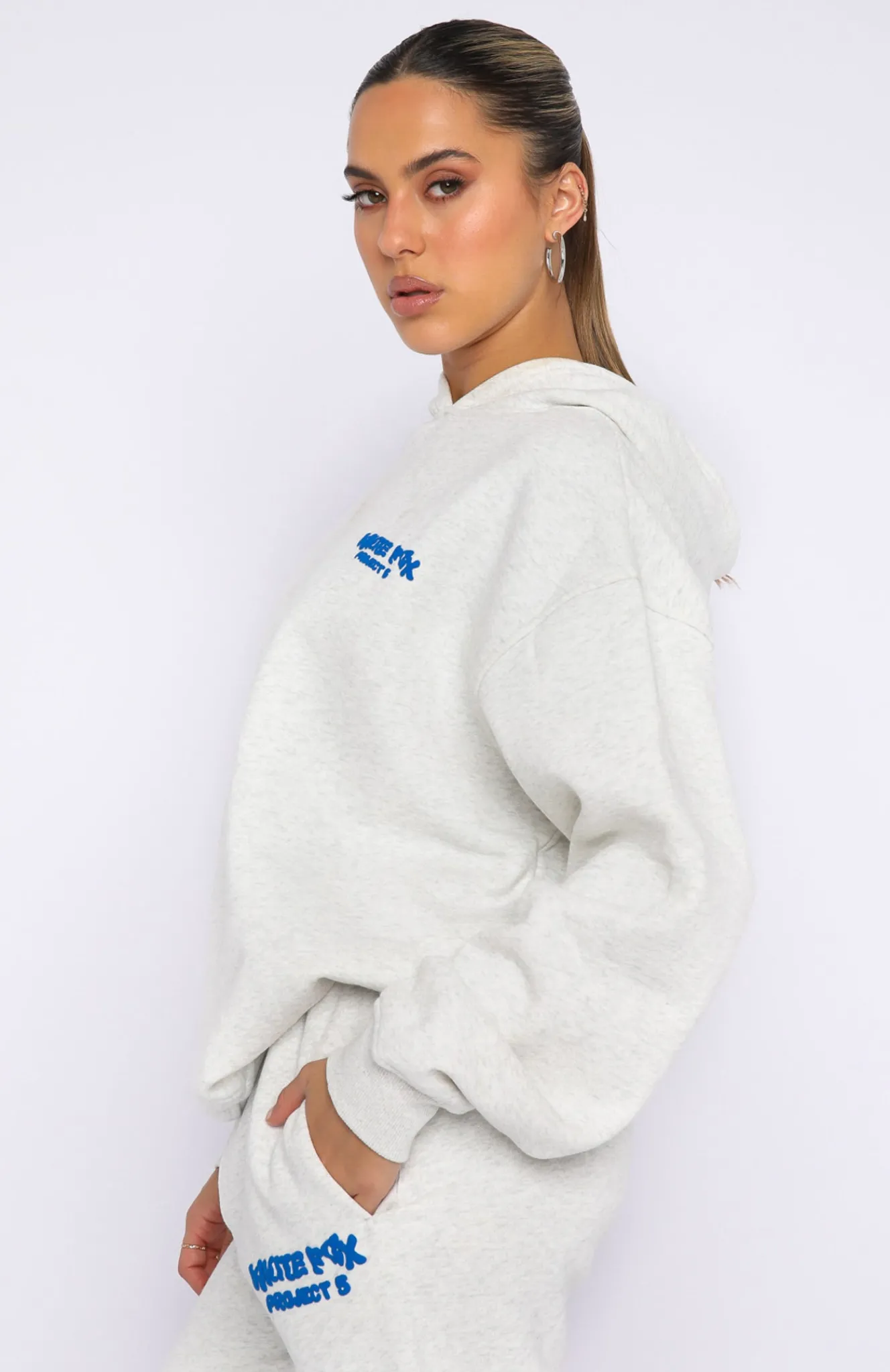 Jackets & Blazers | White Fox Boutique Project 5 Oversized Hoodie Gravity grey