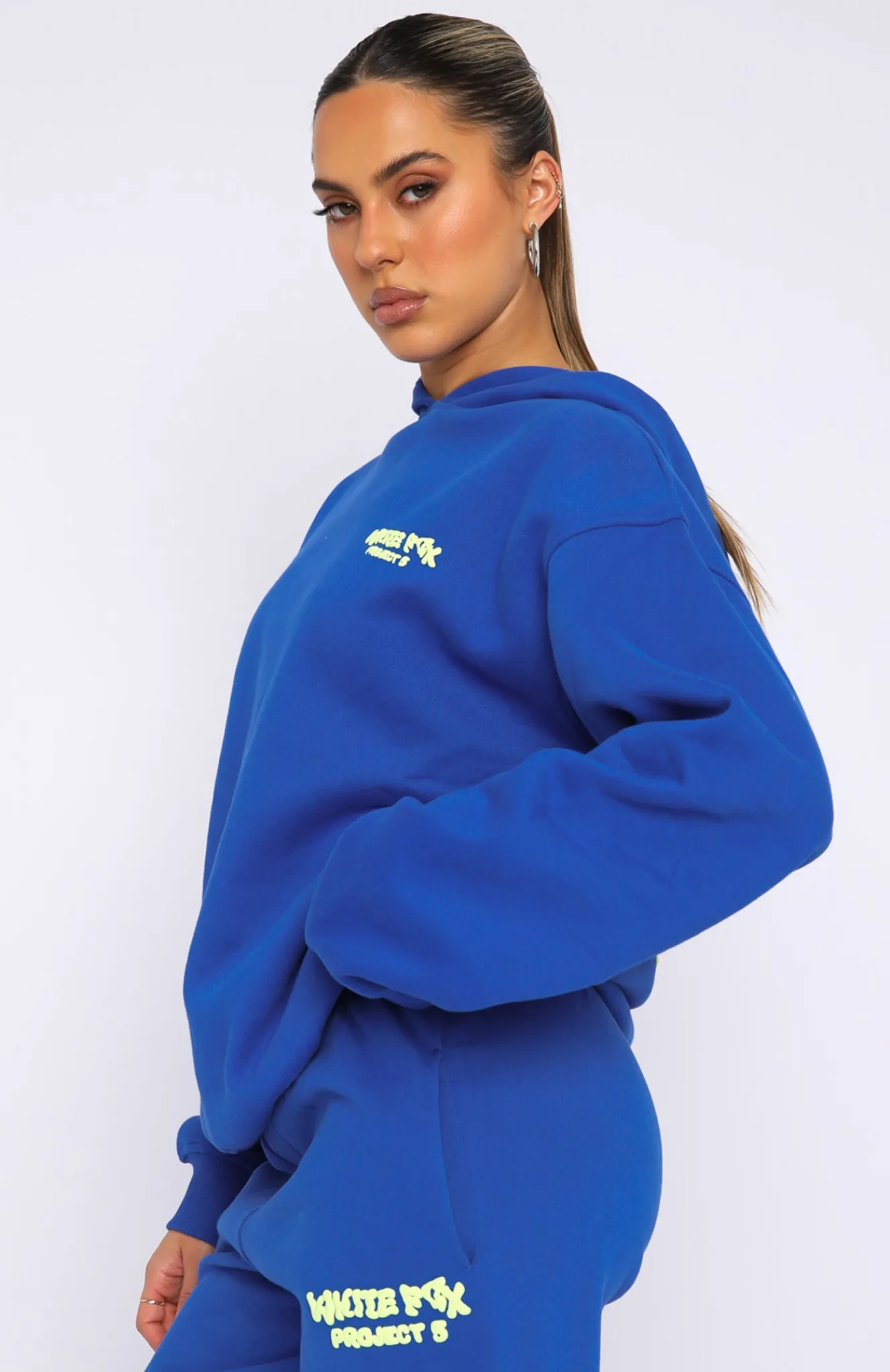 Jackets & Blazers | White Fox Boutique Project 5 Oversized Hoodie Cobalt blue