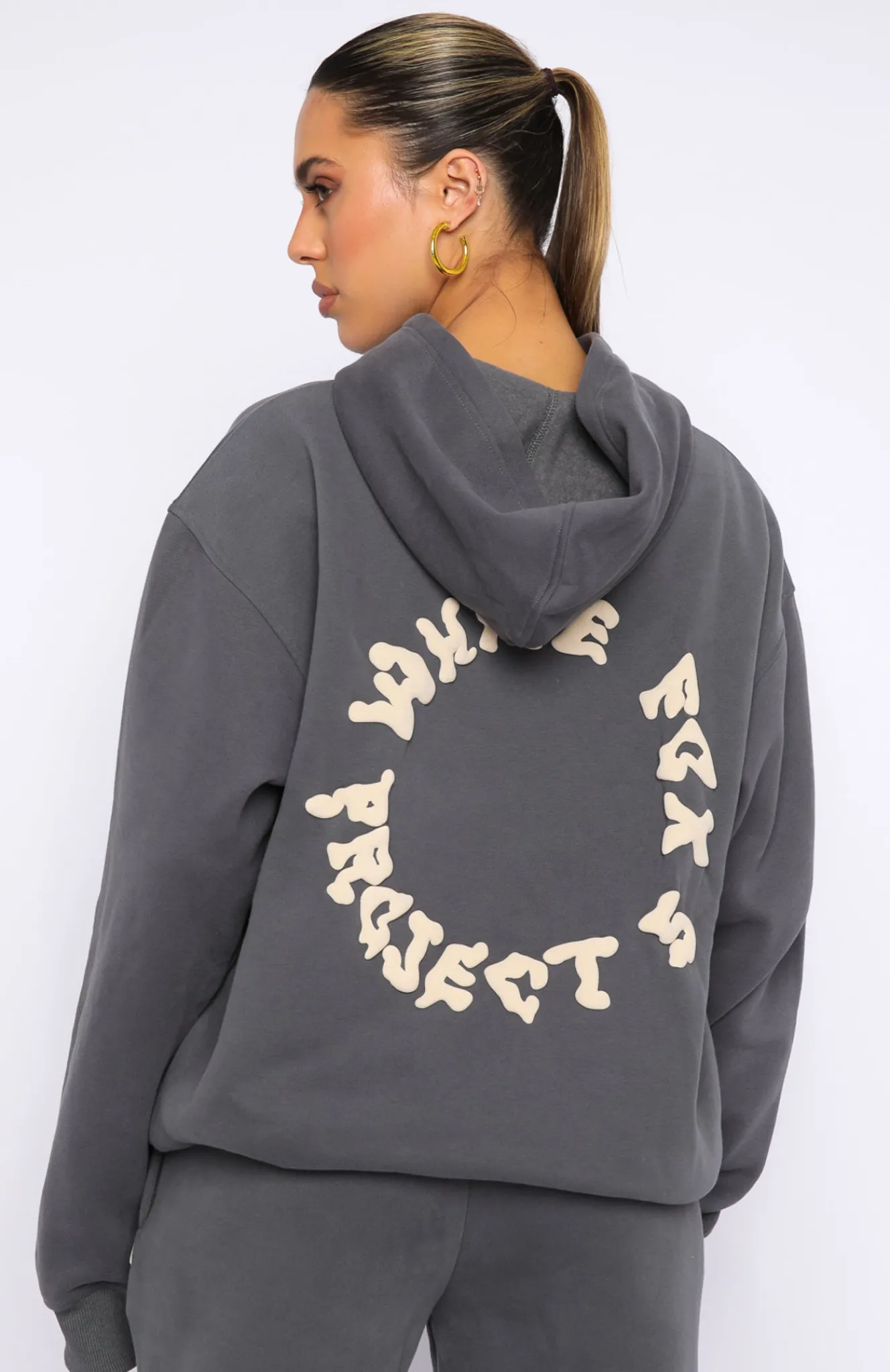 Jackets & Blazers | White Fox Boutique Project 5 Oversized Hoodie Volcanic grey