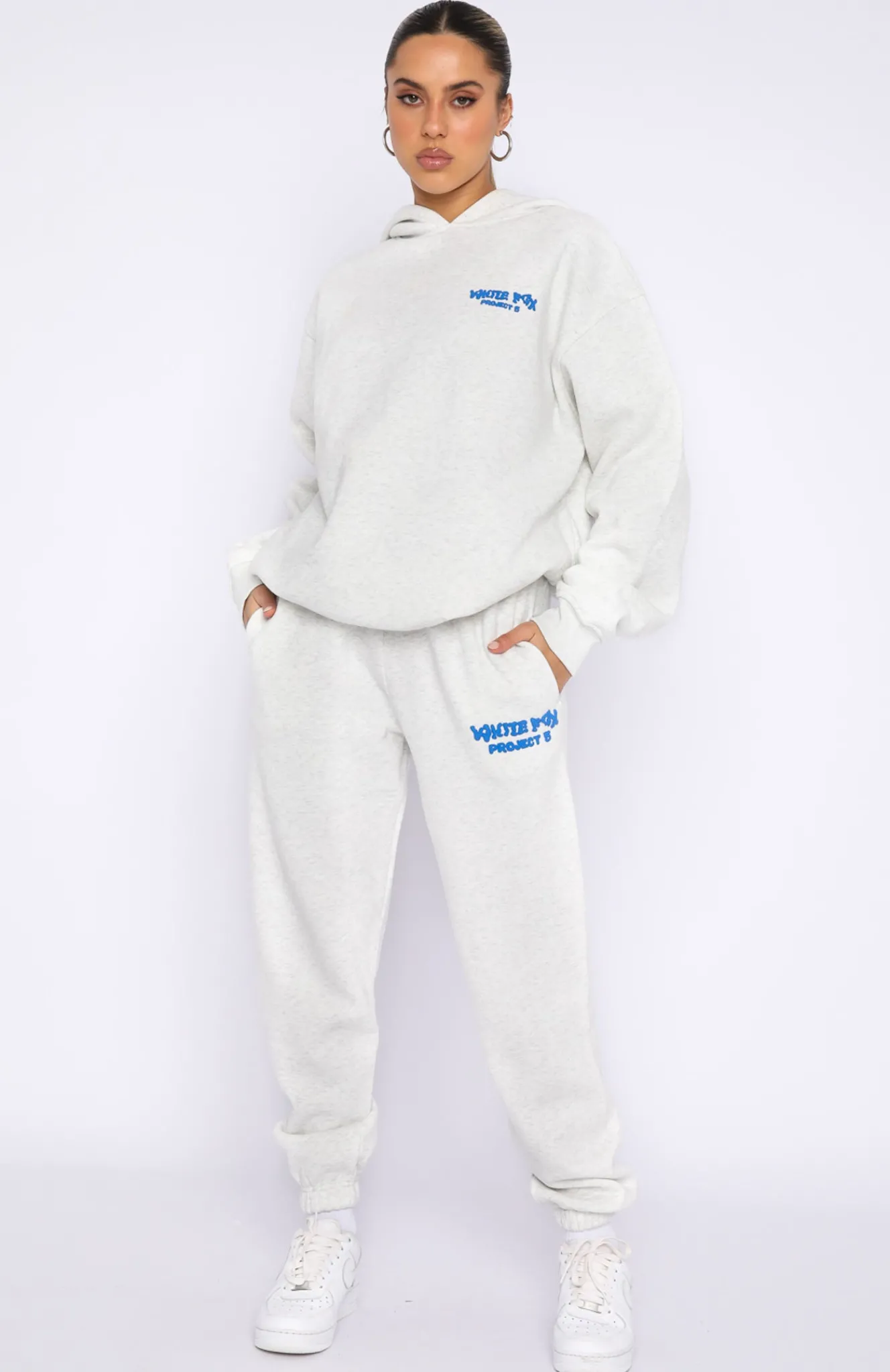 Jackets & Blazers | White Fox Boutique Project 5 Oversized Hoodie Gravity grey