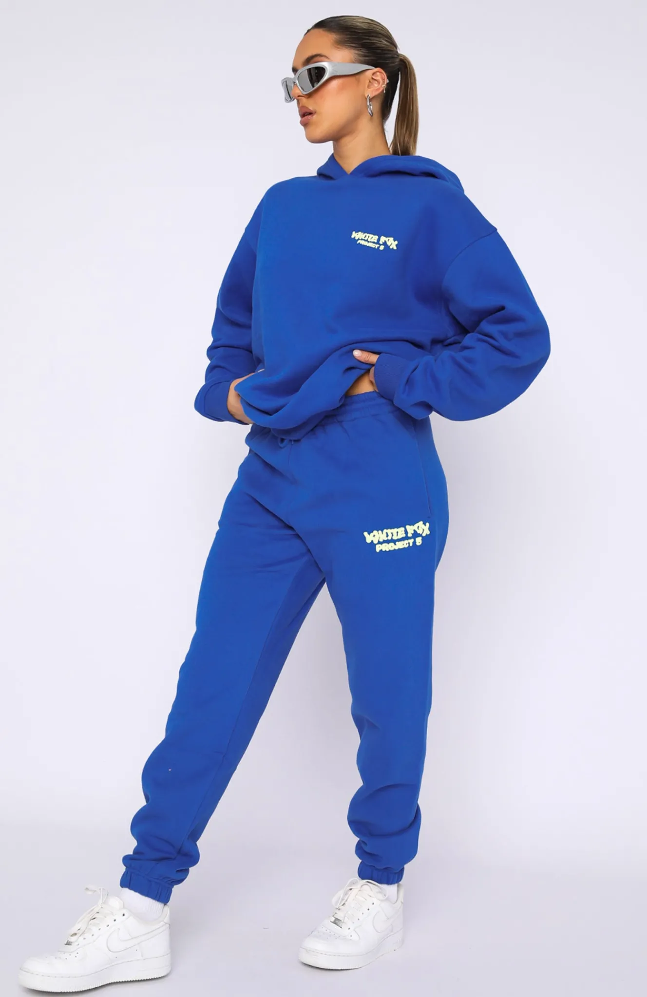 Jackets & Blazers | White Fox Boutique Project 5 Oversized Hoodie Cobalt blue