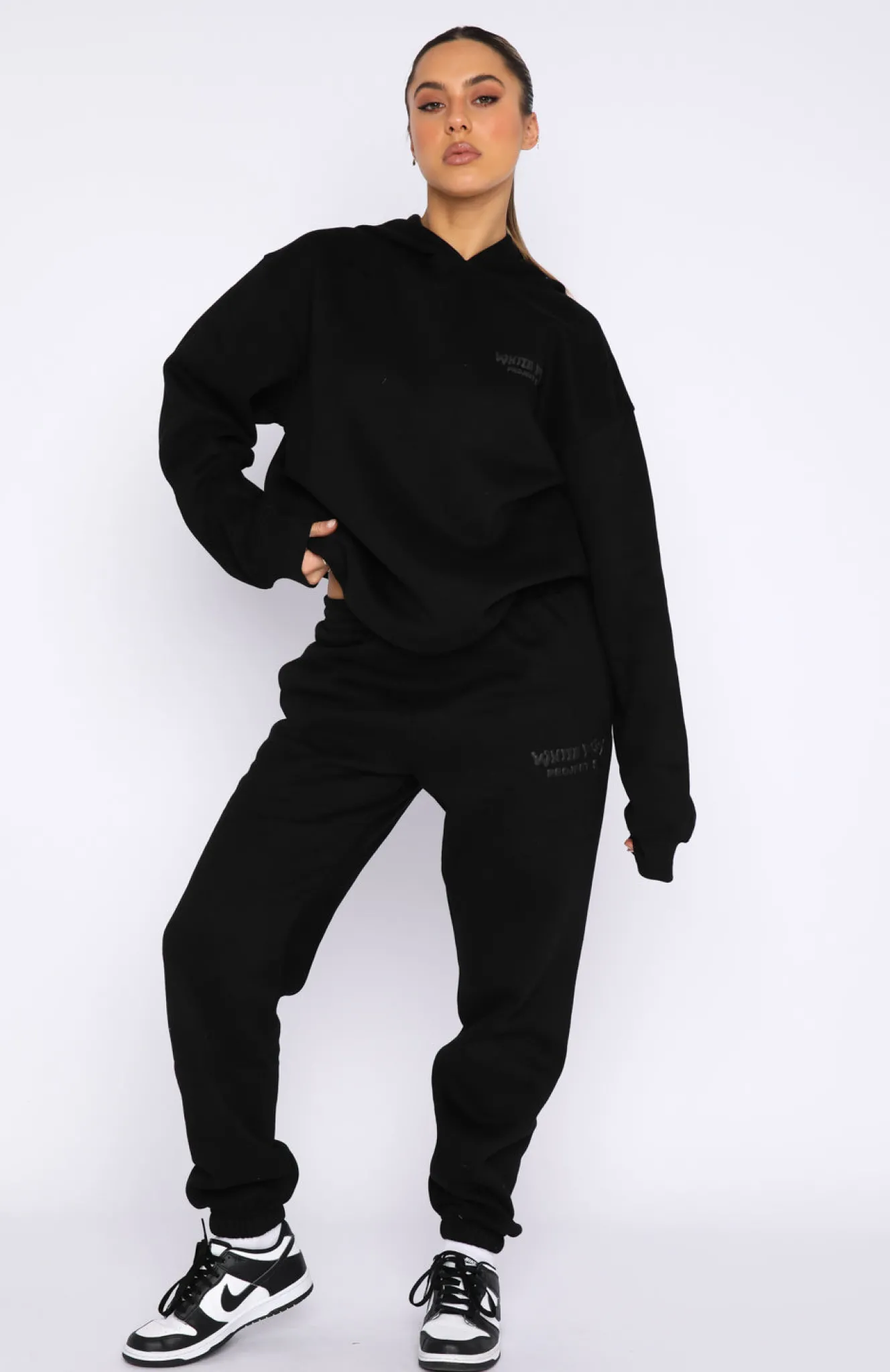 Jackets & Blazers | White Fox Boutique Project 5 Oversized Hoodie Ink black