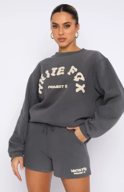Jackets & Blazers | White Fox Boutique Project 5 Oversized Sweater Volcanic grey