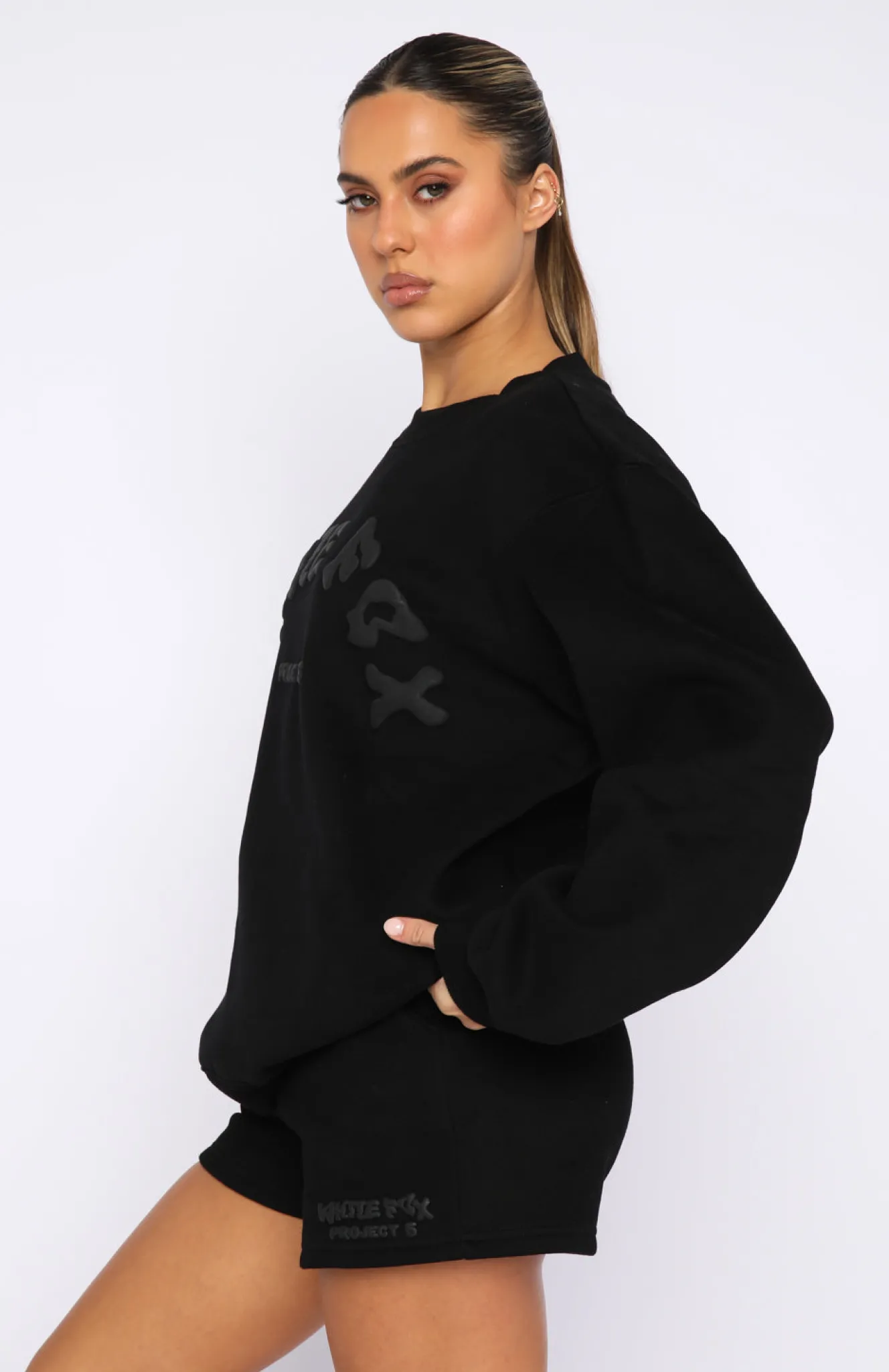 Jackets & Blazers | White Fox Boutique Project 5 Oversized Sweater Ink black
