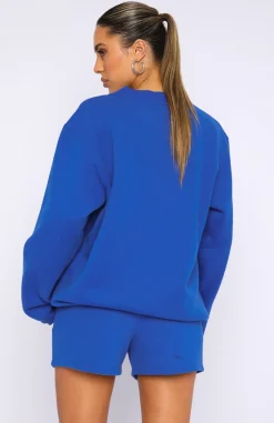 Jackets & Blazers | White Fox Boutique Project 5 Oversized Sweater Cobalt blue