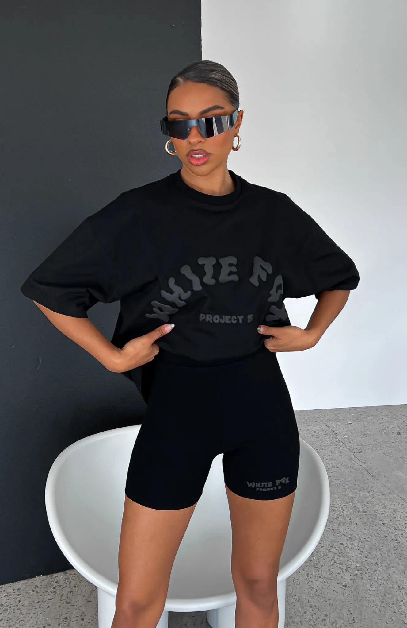 Shirts & Blouses | White Fox Boutique Project 5 Oversized Tee Ink black