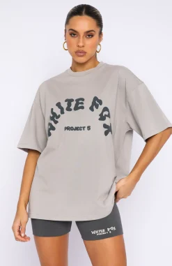 Shirts & Blouses | White Fox Boutique Project 5 Oversized Tee Lunar grey