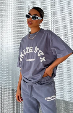 Shirts & Blouses | White Fox Boutique Project 5 Oversized Tee Volcanic grey