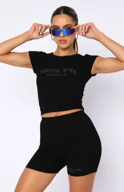 Shirts & Blouses | White Fox Boutique Project 5 Ribbed Baby Tee Ink black