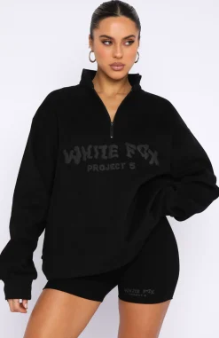 Jackets & Blazers | White Fox Boutique Project 5 Zip Front Sweater Ink black