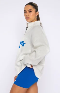 Jackets & Blazers | White Fox Boutique Project 5 Zip Front Sweater Gravity grey