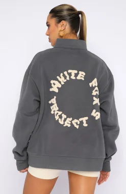 Jackets & Blazers | White Fox Boutique Project 5 Zip Front Sweater Volcanic grey