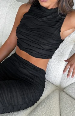 Shirts & Blouses | White Fox Boutique Pushing Through Crop black