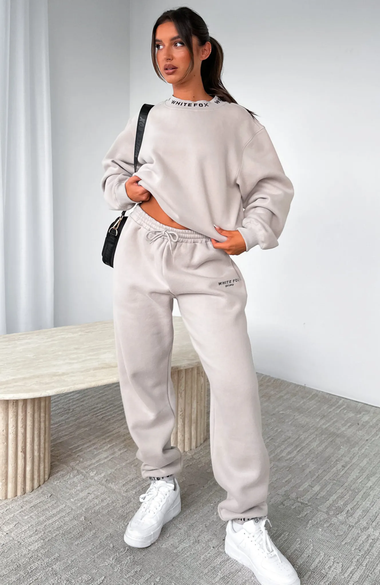 Sweatpants | White Fox Boutique Put It On Repeat Sweatpants Lunar grey