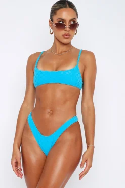 Bikini Bottoms | White Fox Boutique Queen Of The Beach Bottoms Terry blue