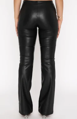 Pants | White Fox Boutique Rare Moment PU Pants black