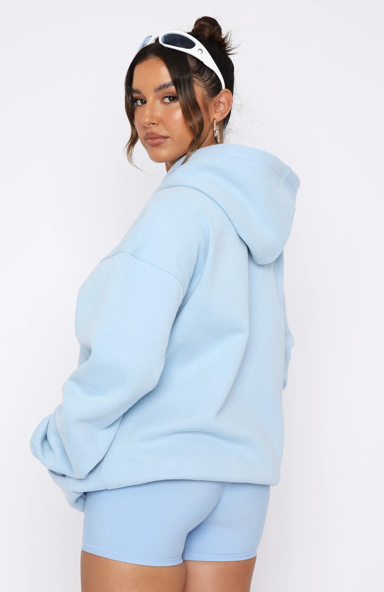 Jackets & Blazers | White Fox Boutique Revolve Around Me Oversized Hoodie Baby blue