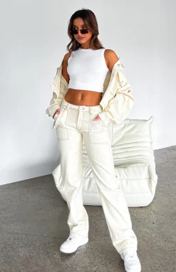 Pants | White Fox Boutique Right Way Pants Off White nude