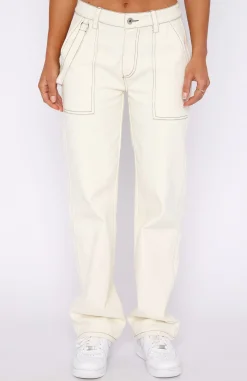 Pants | White Fox Boutique Right Way Pants Off White nude