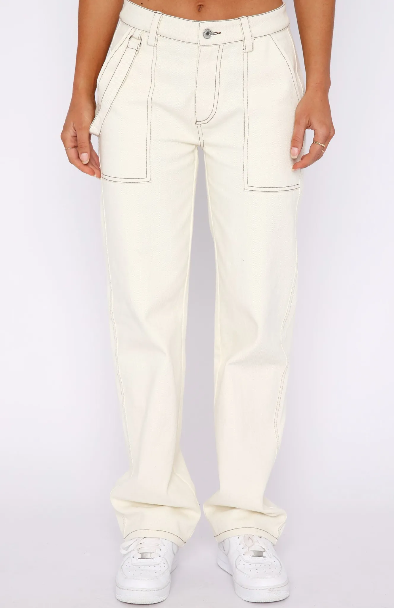Pants | White Fox Boutique Right Way Pants Off White nude