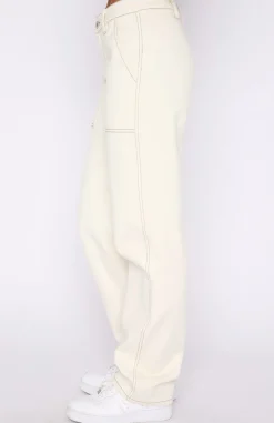 Pants | White Fox Boutique Right Way Pants Off White nude