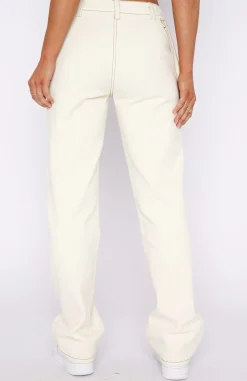 Pants | White Fox Boutique Right Way Pants Off White nude
