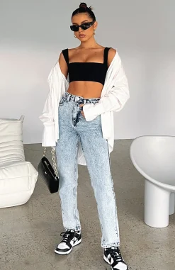 Denim | White Fox Boutique Rock Your Body Boyfriend Jeans Mid blue