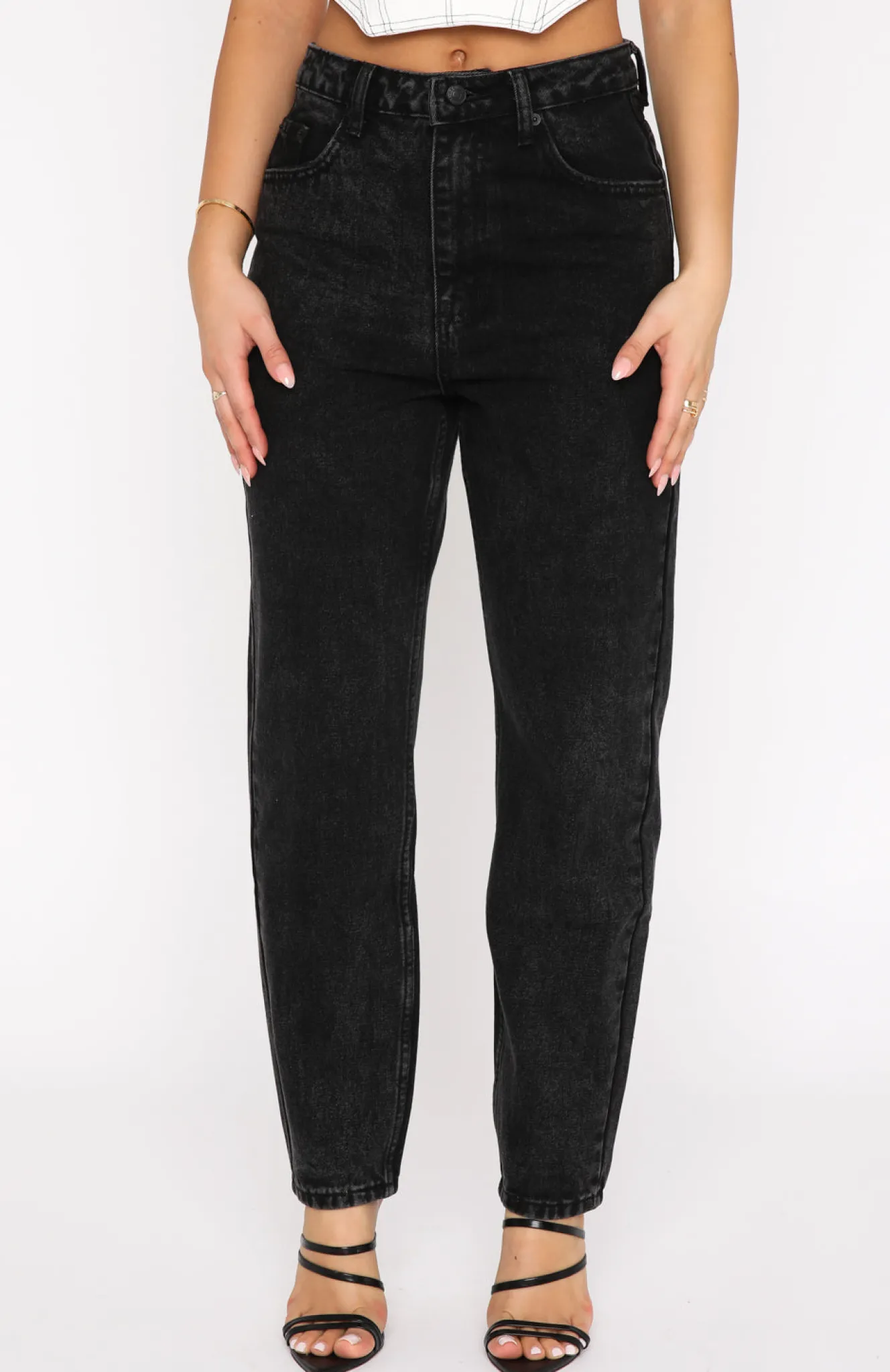 Denim | White Fox Boutique Rock Your Body Boyfriend Jeans Vintage black