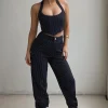 Pants | White Fox Boutique Run To Me Pants Navy Pinstripe blue