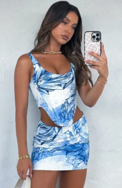 Shirts & Blouses | White Fox Boutique Saturday Sun Bustier Angel blue