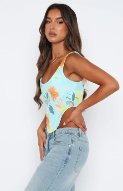 Shirts & Blouses | White Fox Boutique Saturday Sun Bustier Summer Sky blue