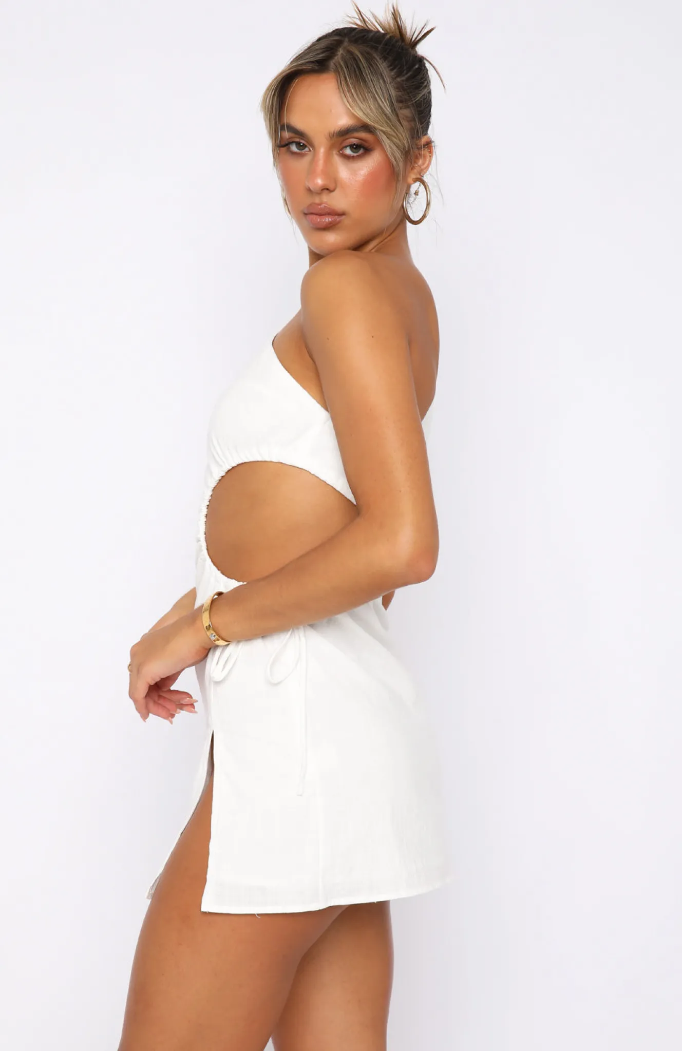 Restocked | White Fox Boutique Say It Now Mini Dress white
