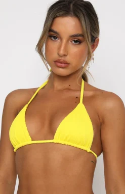 Bikini Tops | White Fox Boutique Sea Breeze Bikini Top Rib yellow