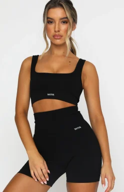 Shorts | White Fox Boutique Seamless High Waisted Shorts black