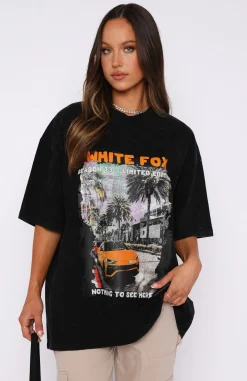 Shirts & Blouses | White Fox Boutique Season 13 Oversized Tee Acid Wash black