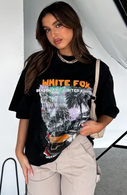 Shirts & Blouses | White Fox Boutique Season 13 Oversized Tee Acid Wash black