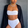 Shirts & Blouses | White Fox Boutique Secrets Out Mesh Bandeau Crop white