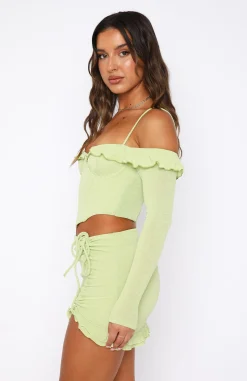 Shirts & Blouses | White Fox Boutique See You Again Bustier Matcha green