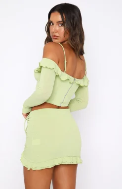 Shirts & Blouses | White Fox Boutique See You Again Bustier Matcha green