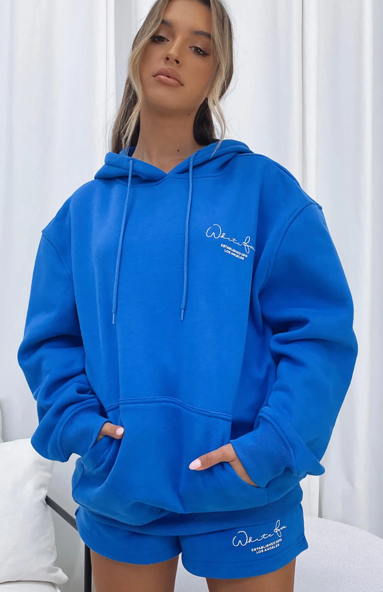 Jackets & Blazers | White Fox Boutique Set The Standard Hoodie Electric blue