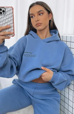 Jackets & Blazers | White Fox Boutique She's A Baddie Hoodie Dusk blue