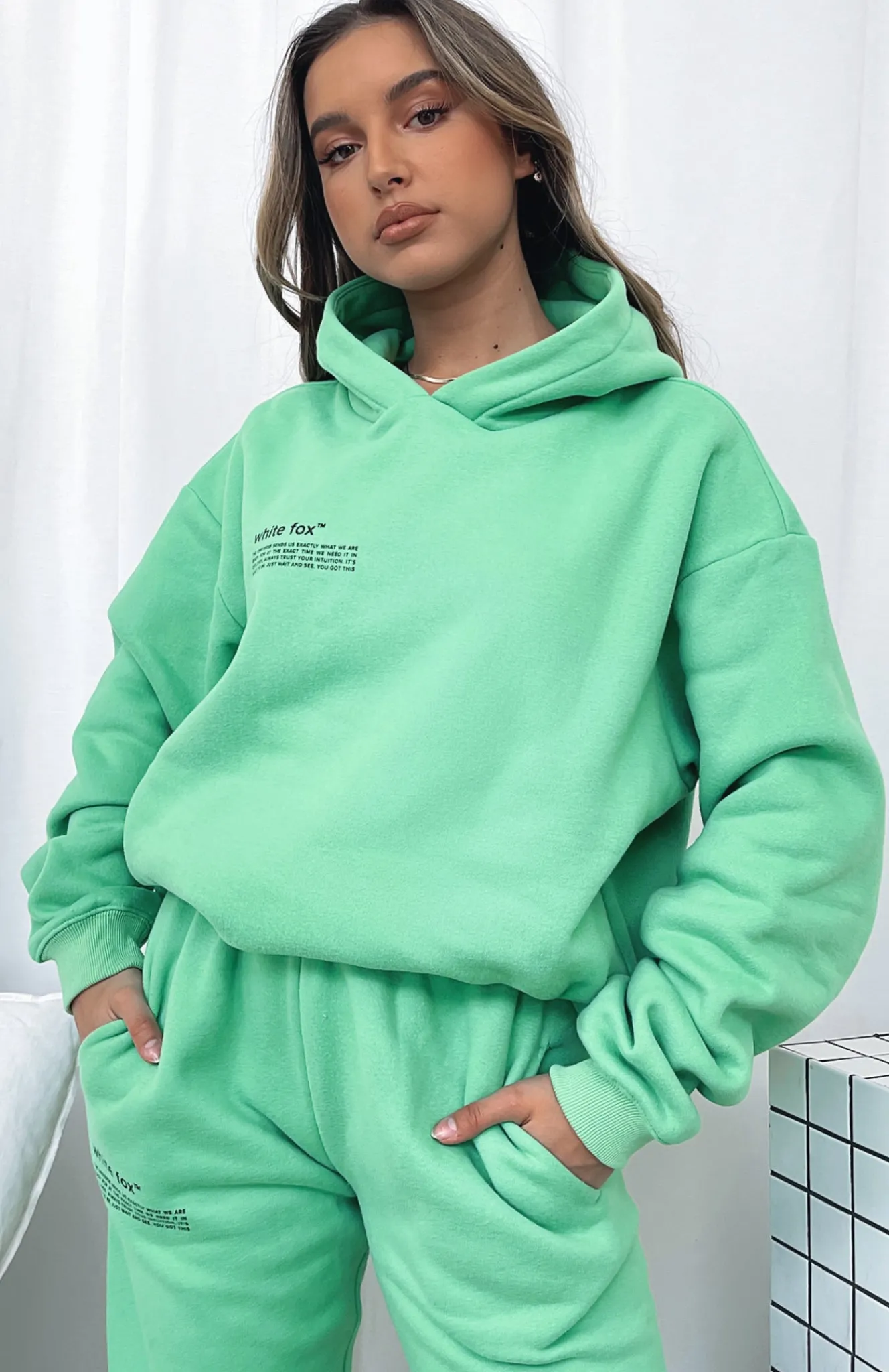 Jackets & Blazers | White Fox Boutique She's A Baddie Hoodie Jolly green