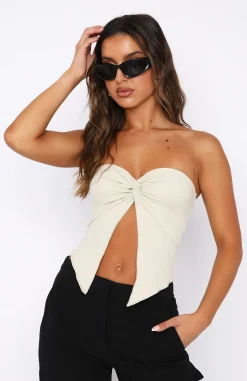 Shirts & Blouses | White Fox Boutique She's A Day Dreamer Crop Stone nude