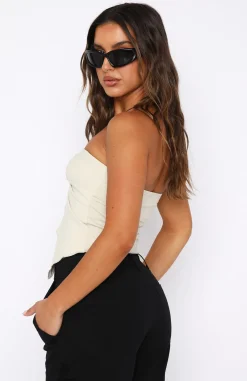 Shirts & Blouses | White Fox Boutique She's A Day Dreamer Crop Stone nude