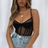 Shirts & Blouses | White Fox Boutique She's A Muse Bodysuit black