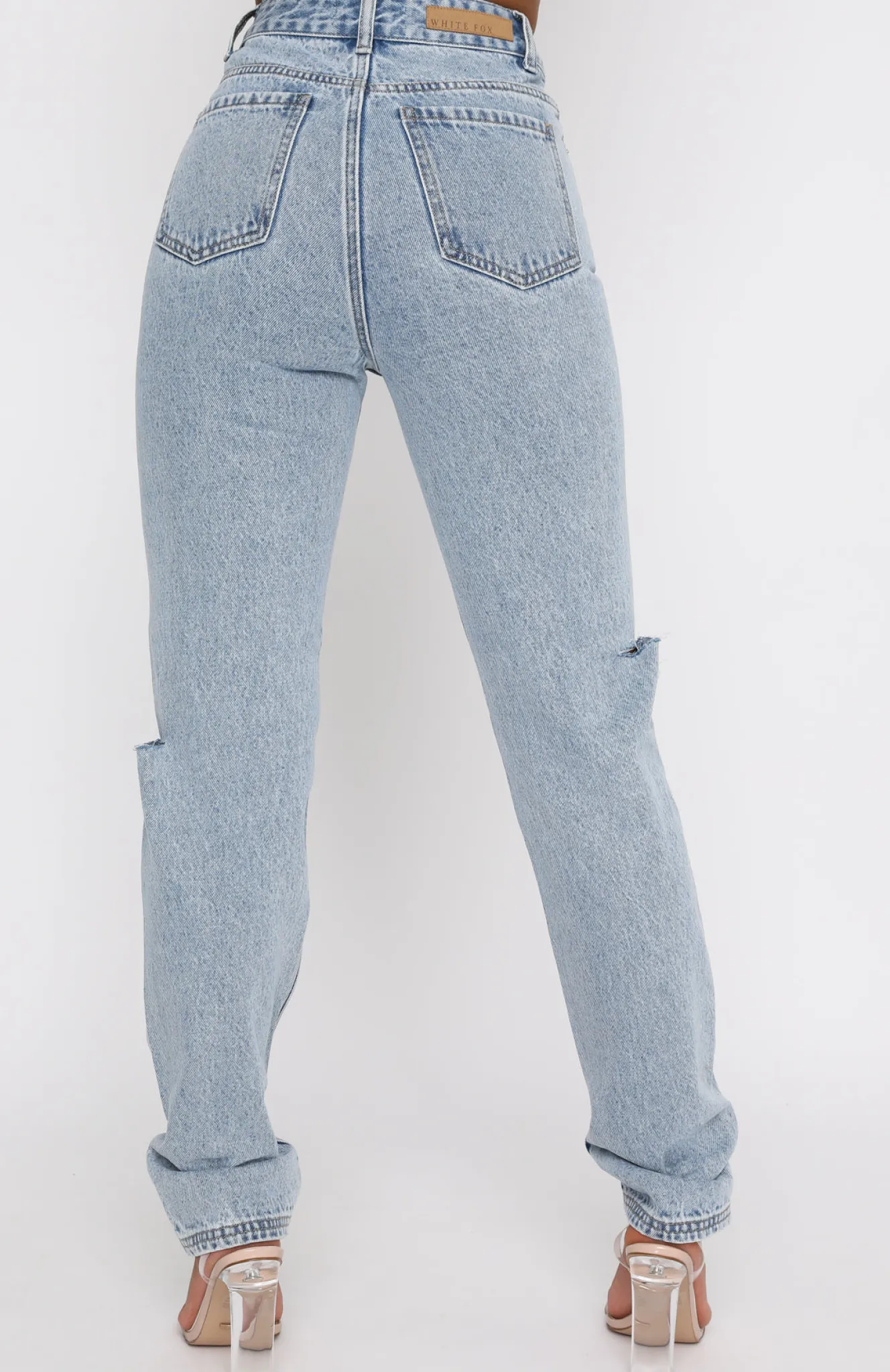 Denim | White Fox Boutique She's All That Straight Leg Denim Jeans Washed blue