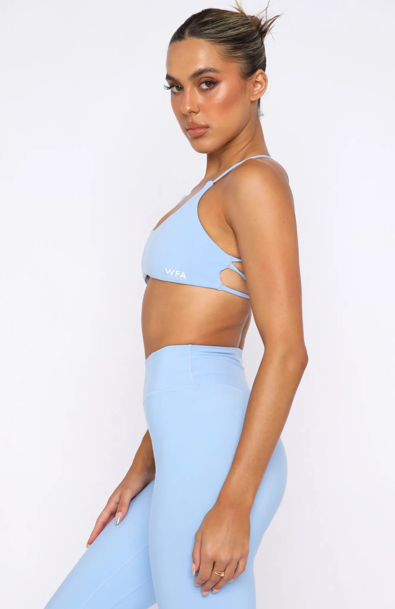 Sports Bras & Crops | White Fox Boutique She's Healthy Sports Crop Sky blue