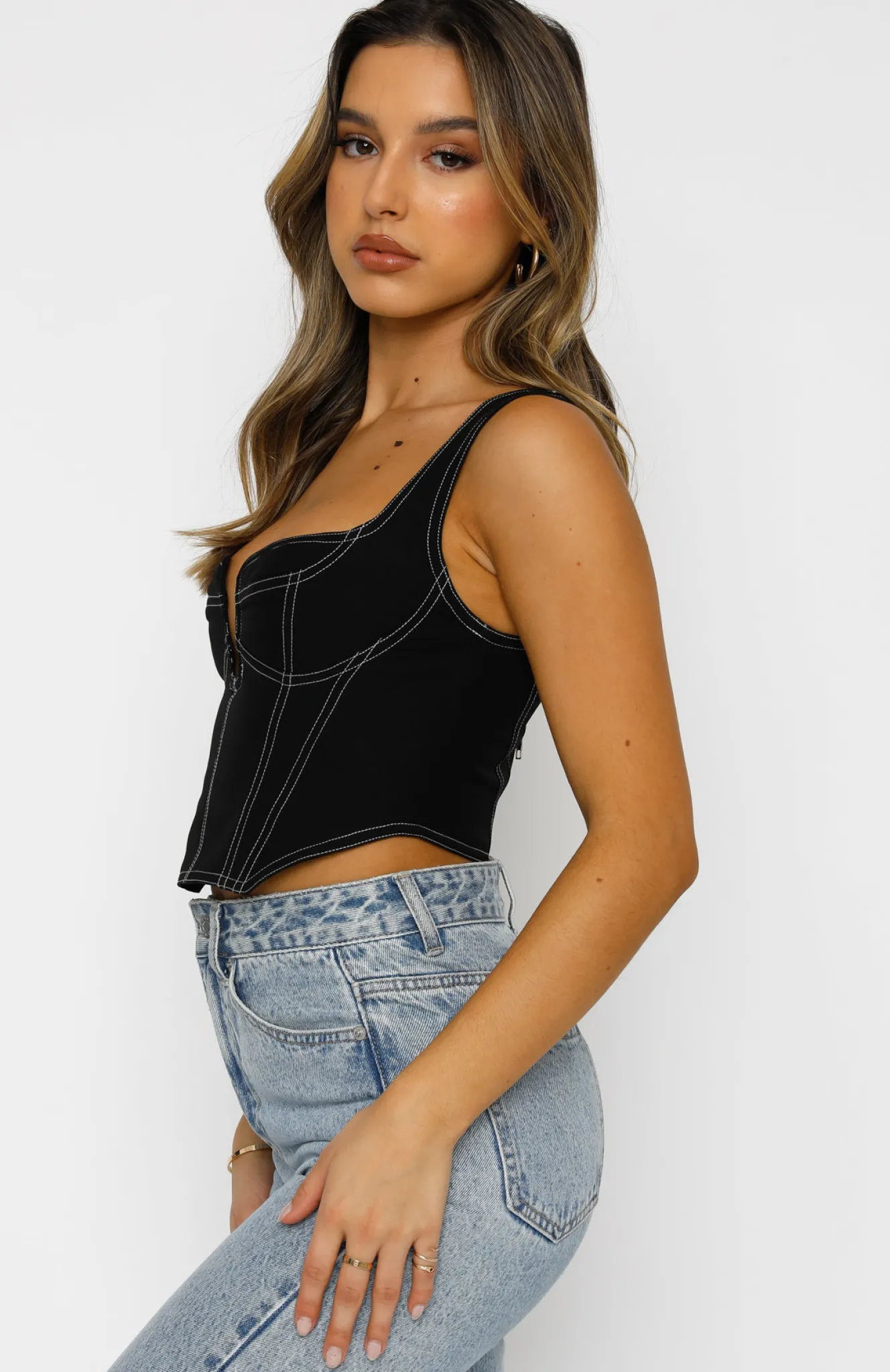 Shirts & Blouses | White Fox Boutique She's The One Bustier black