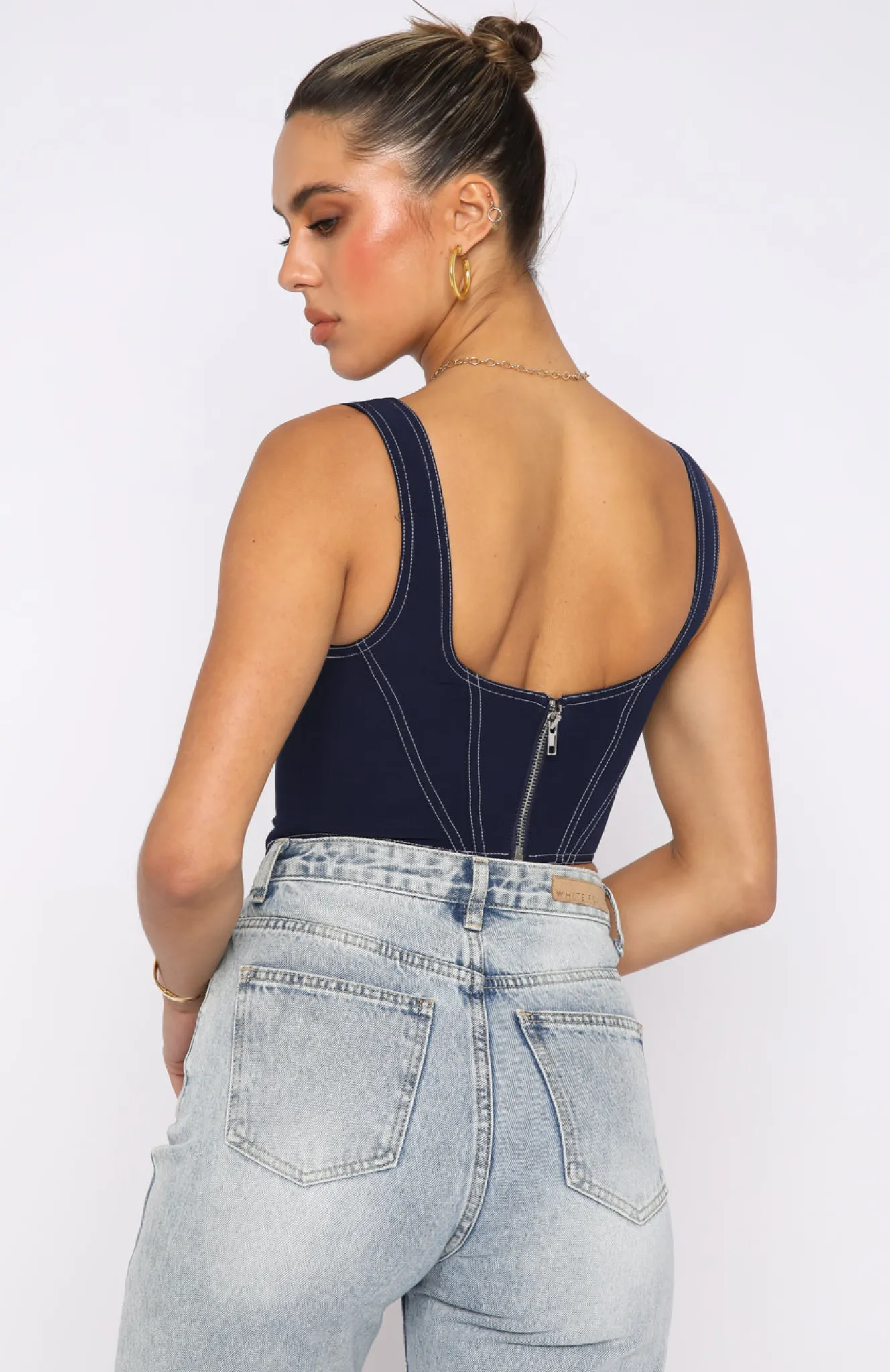 Shirts & Blouses | White Fox Boutique She's The One Bustier Navy blue