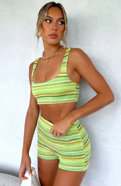 Shorts | White Fox Boutique Show Them Love Booty Shorts green
